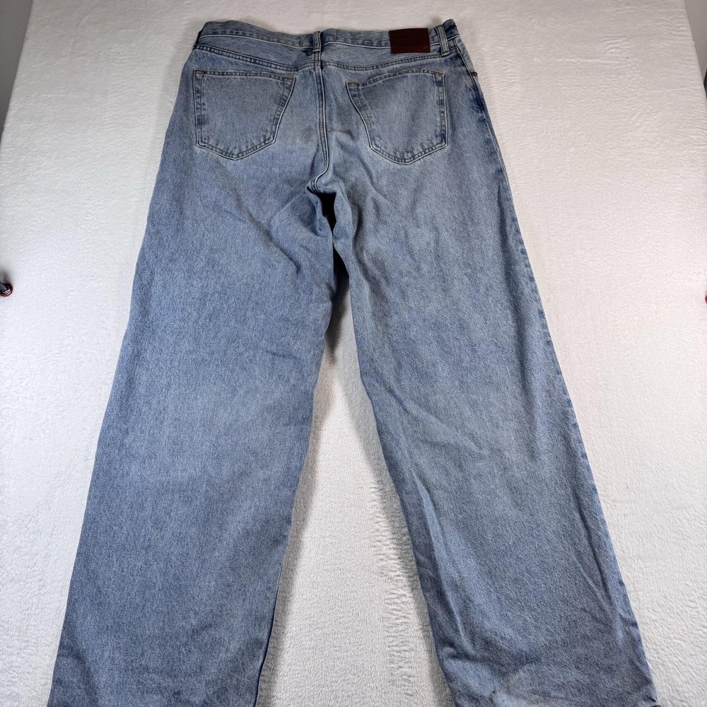 Abercrombie & Fitch Jeans Mens 34x34 Blue Light Wash Ultra Baggy Denim Pants - Picture 6 of 8